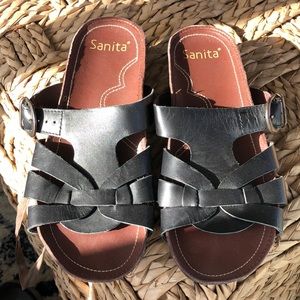 Sanita Black Sandals